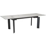 KADIMA DESIGN Esszimmertisch 180x95x77 cm Keramik Glas Esstisch Marmor-Optik, in Weiß | Gr.: onesize