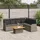 vidaXL Garten-Lounge-Set 5-tlg. grau