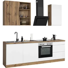 kochstation Küchenzeile KS-Bruneck 240 cm weiß
