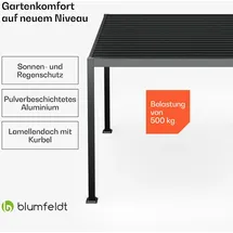 Blumfeldt Pavillon 3 x 3 m Schwarz