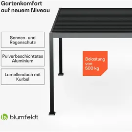 Blumfeldt Pavillon 3 x 3 m Schwarz