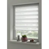 Deco Company Duo Klemmrollo, Doppelrollo, Rollo für Fenster ohne Bohren, Alle Montage-Teile inklusive, Polyester, Hellgrau, 90 x 210 cm