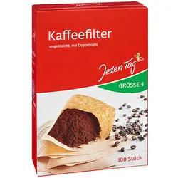 Jeden Tag Gr. 4 Kaffeefilter, 100 St.