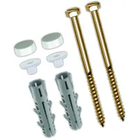 TOX Stand-WC-Befestigung Toilet mit Spreizdübel Barracuda 8 x 40 mm + Messing-Sechskantschraube 6,0 x 70 mm 1 Set