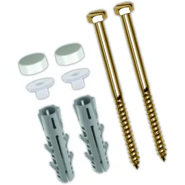 TOX Stand-WC-Befestigung Toilet mit Spreizdübel Barracuda 8 x 40 mm + Messing-Sechskantschraube 6,0 x 70 mm 1 Set