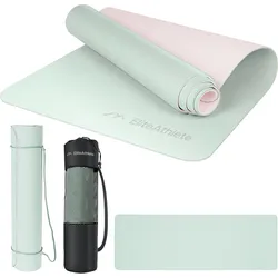 EliteAthlete® Yogamatte - Sportmatte - Fitnessmatte - Yoga Matte - 183x61x0.6 cm EINHEITSGRÖSSE