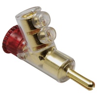 BKL Electronic 0107006 Bananenstecker Stecker, gerade Stift-Ø: 4mm Rot