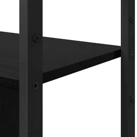 vidaXL Bücherregal 80 x 30 x 155,5 cm Schwarz