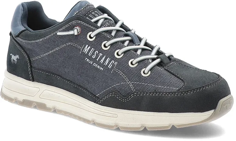 Dunkelblaue Halbschuhe Mustang Modische Herrenschuhe, 45