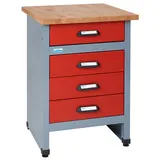 Küpper Werkbank rot 60 x 60 x 84 cm