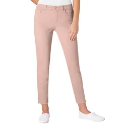 Stretch-Jeans ASCARI, Damen, Gr. 46, Normalgrößen, rosa (rosé), 91% Baumwolle, 6% Polyester, 3% Elasthan, unifarben, lang, Jeans, Topseller