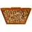 Home Deluxe Holzlege PAULO Stahl 160 x 40 x 60 cm Braun