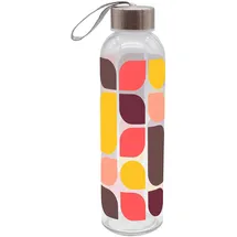 Geda Labels GEDALABELS Trinkflasche Retro Muster 500ml Glas
