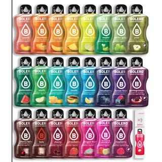 Bolero Drink Mix Beutel-Set mit 24 Geschmacksrichtungen, 3 g