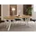 WFL GROUP Runder Ausziehtisch 90-190 x 77 cm braun