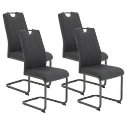 Schwingstuhl-Set Britta S 4er-Set ca. 44x100cm Anthrazit