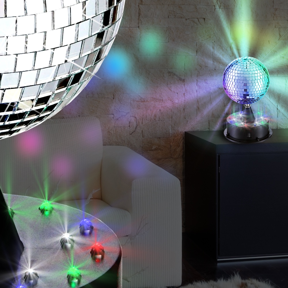 Spiegel Disco Kugel RGB | LED | Kinder | Chrom
