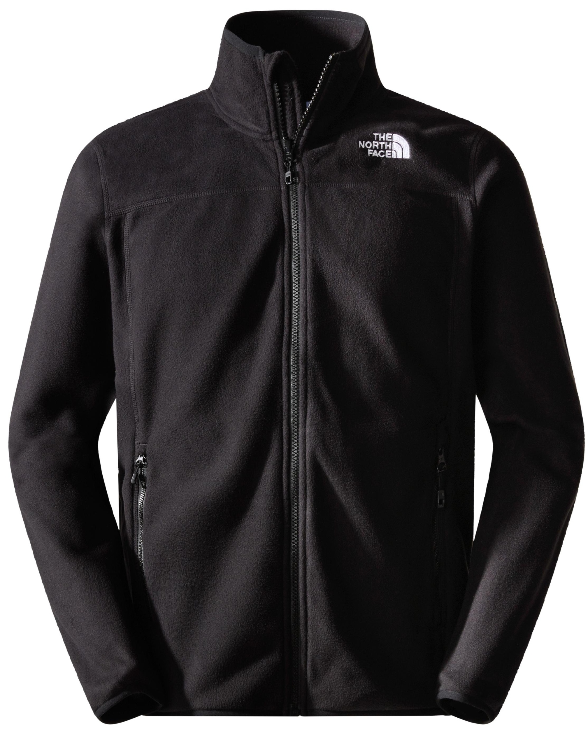 The North Face Herren 100 Glacier Full Zip, L - TNF BLACK