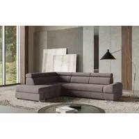 sit&more Ecksofa »Broadway L-Form«, mit verstellbaren Kopfteilen, wahlweise mit Bettfunktion