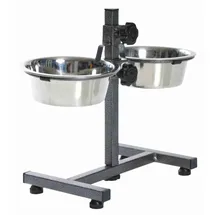 Trixie Hundebar mit 2 Edelstahlnäpfen 4,5l