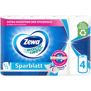 ZEWA Wisch&Weg Sparblatt 4x74
