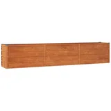 vidaXL Hochbeet Rostig 240 x 40 x 45 cm Cortenstahl