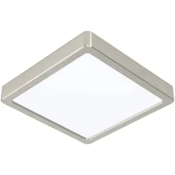 EGLO LED-Deckenleuchte Fueva 5 Alu, Eisen, Stahl & Metall Silber Nickel matt 21 x cm