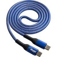 Akyga USB-Kabel USB-C® Stecker, USB-C® Stecker 1.00m Blau AK-USB-37