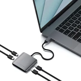 Satechi Aluminum 4 Port USB-C Hub space