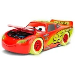 JADA TOYS 253084003 1:24 Lightning McQueen Glow Racers