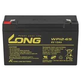 KungLong AGM BLEI AKKU Batterie 6V 12Ah kompatibel für USV BLEIGEL Gel + LADEGERÄT