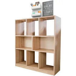 Standregal Split Sonoma Natur Bücherregal Holz Raumteiler 98x30x106