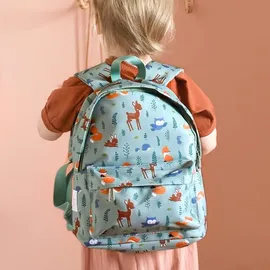 A Little Lovely Company Lovely Company Kleiner Rucksack Waldfreunde, Blau