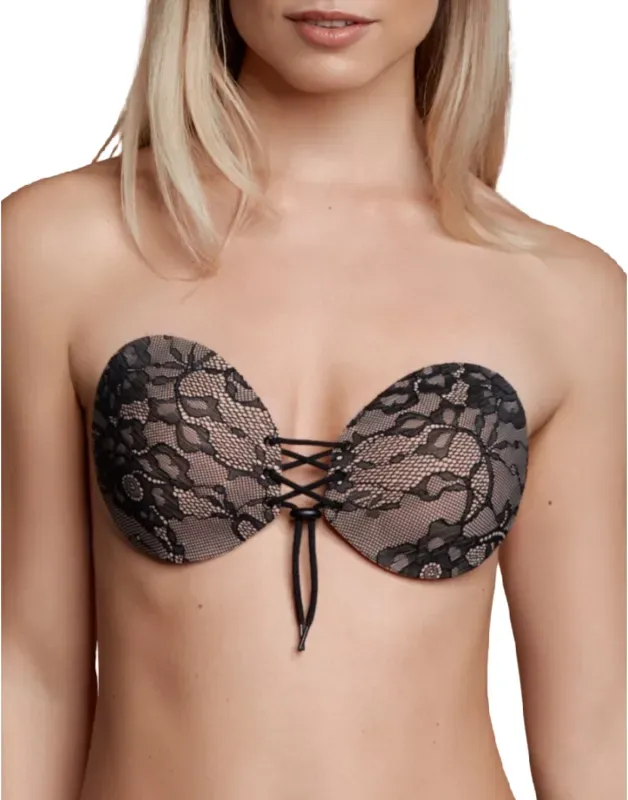 BYE-BRA  Klebe-BH verschlitzter & bestickter CUP - D