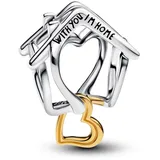 Pandora Charm 764145C00 & Herz Zweifarbig