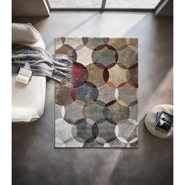 Esprit Modernina Webteppich 133 x 200 cm Grün/Mehrfarbig