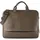 Harbour 2nd City Lights Aktentasche Leder 40 cm Laptopfach grau