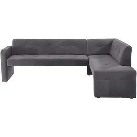 exxpo - sofa fashion Essbank EXXPO - SOFA FASHION "Barista, bequem und elegant, hohe Bodenfreiheit", grau (anthrazit), B:245cm H:83cm T:159cm, Luxus-Microfaser (100% Polyester), Sitzbänke, Essbank, Eckbank Barista bequem und elegant, hochwertige Detailverarbeitung