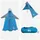 vidaXL Regenponcho Blau 98
