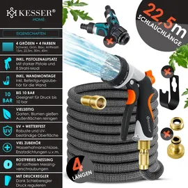 Kesser Premium Gartenschlauch 22,5 m anthrazit