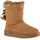 VAN HILL Damen Warm Gefütterte Winter Boots Stiefeletten Kunstfell Schuhe 839832, Farbe: Hellbraun, Größe: 37 - 37