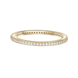 Glanzstücke München Ring aus Sterling Silber mit Zirkonia in gelbgold - 48