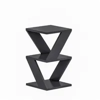 Woody fashion Beistelltisch ALBENI 50x30 cm anthrazit - Anthrazit
