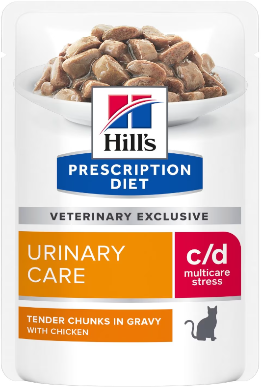 Hills Prescription Diet c/d Urinary Stress Huhn Frischebeutel Katze 85g (Rabatt für Stammkunden 3%)