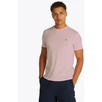 Tommy Jeans Dm0dm20363 Slim Fit Kurzarm-t-shirt - Precious Pink