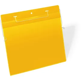 Durable Drahtbügeltasche A4 hoch, Packung à 50 Stück, Gelb, 175404