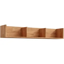 Wandregal HOME AFFAIRE "Logo", beige (eiche), B:130cm H:22cm, Massivholz, Regale, passt in verscheidene Einrichtungsstile