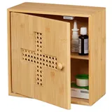 relaxdays Medizinschrank aus Bambus braun