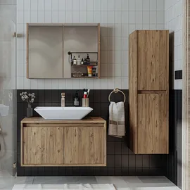 roomartstore.de Atlantic Hochschrank 115 cm Weiß