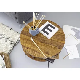 'massivart' Couchtisch, Sheesham, massiv, gebeizt 60 x 60 cm, - YORICK